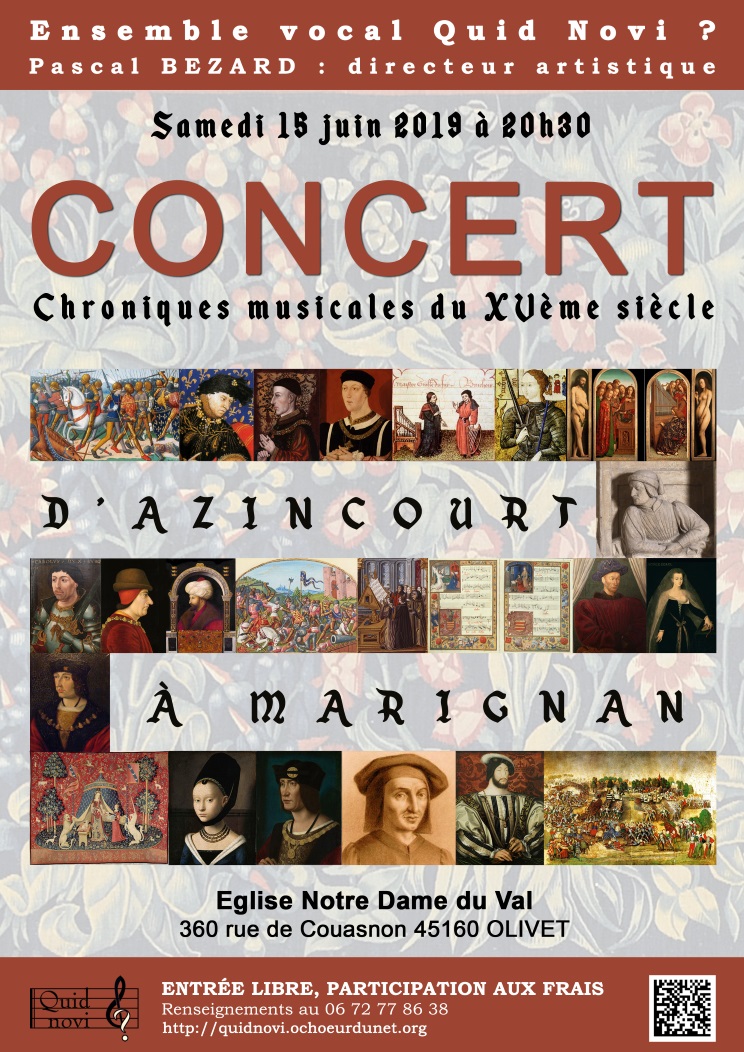 Chroniques musicales du 15ème siècle à Olivet (Loiret)